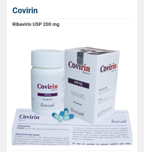 Covirin 200 mg ( Rivavirin INN)