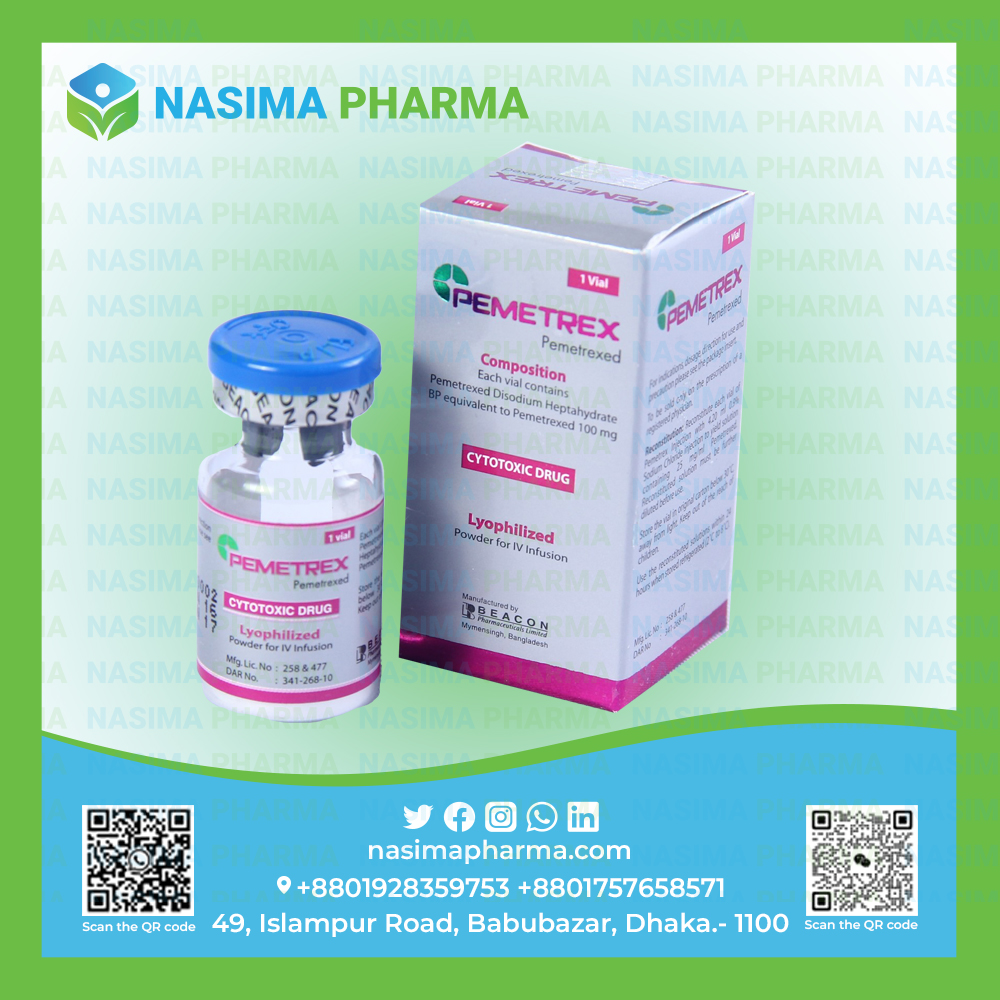 Pemetrex 100 mg (Pemetrexed )